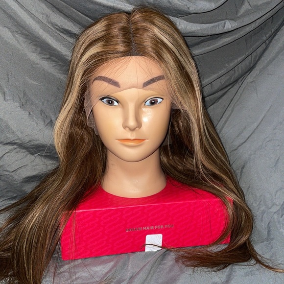 UNICE Other - NEVER USED UNICE RICH BROWN HAIR WITH HONEY BLONDE HIGHLIGHTS T PART WIG